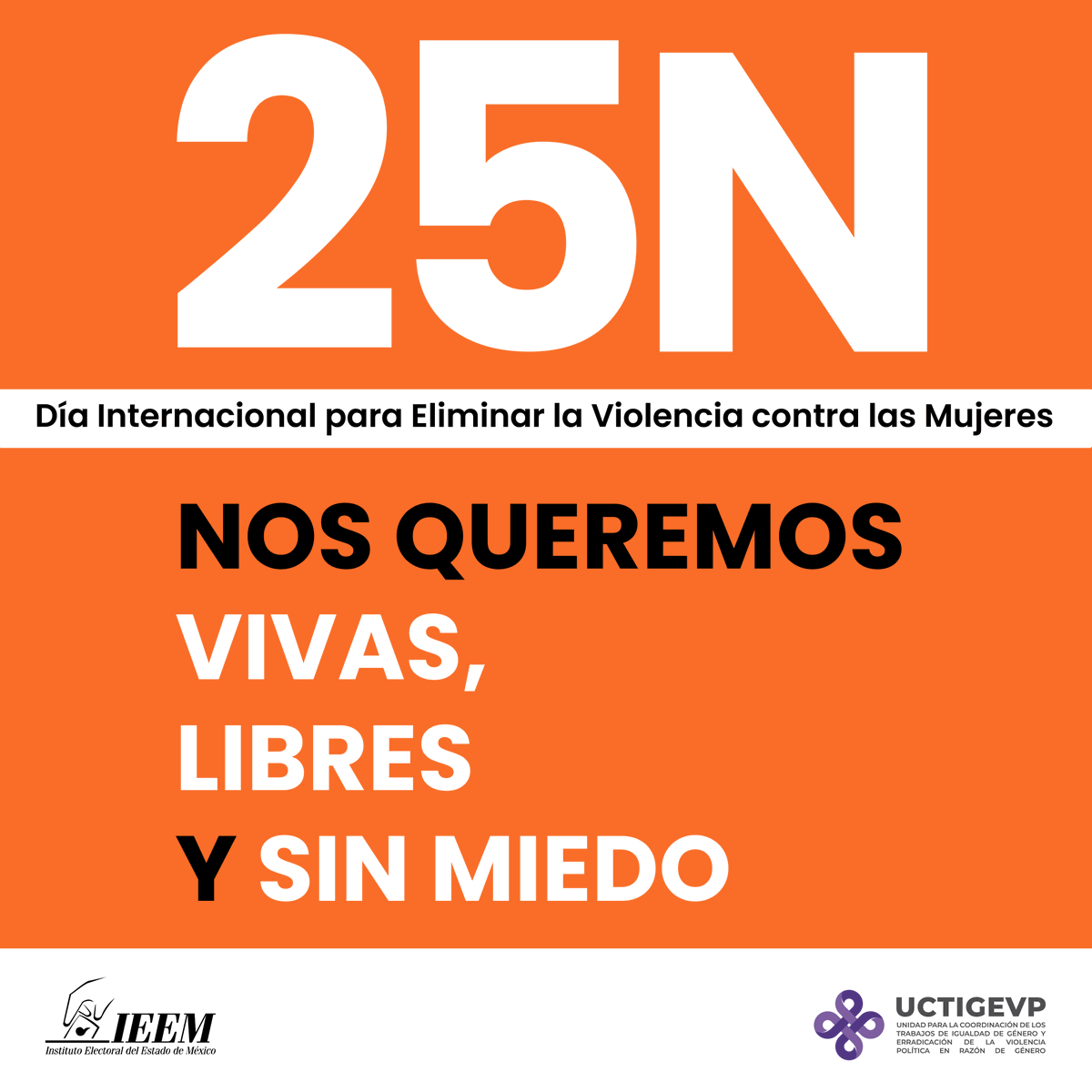 Hoy 25 de noviembre, se conmemora el Día Internacional para Eliminar la Violencia contra las Mujeres. ¡Digamos NO a la violencia y hagamos un mundo más seguro para todas! #25N #DíaNaranja 🧡