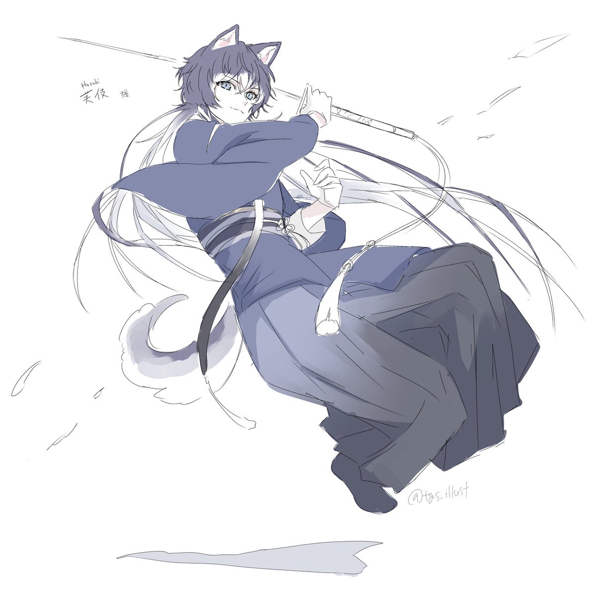 動きがあるポーズ描くのが好きさ〜〜•*¨*•.¸¸♬︎ 