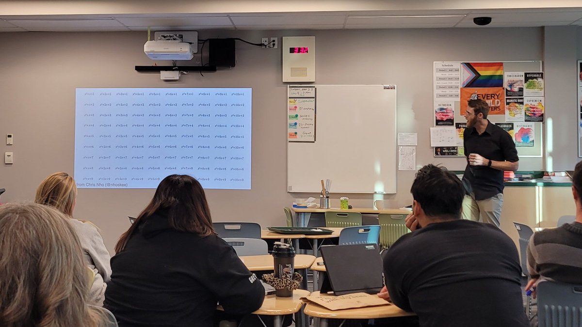 NguyenMath's tweet image. Crafting experiences that create a need for abstraction, generalization, pattern noticing, and overall mathematical thinking and decision making. (find the 22 trinomials that factor). Absurdity with @NatBanting