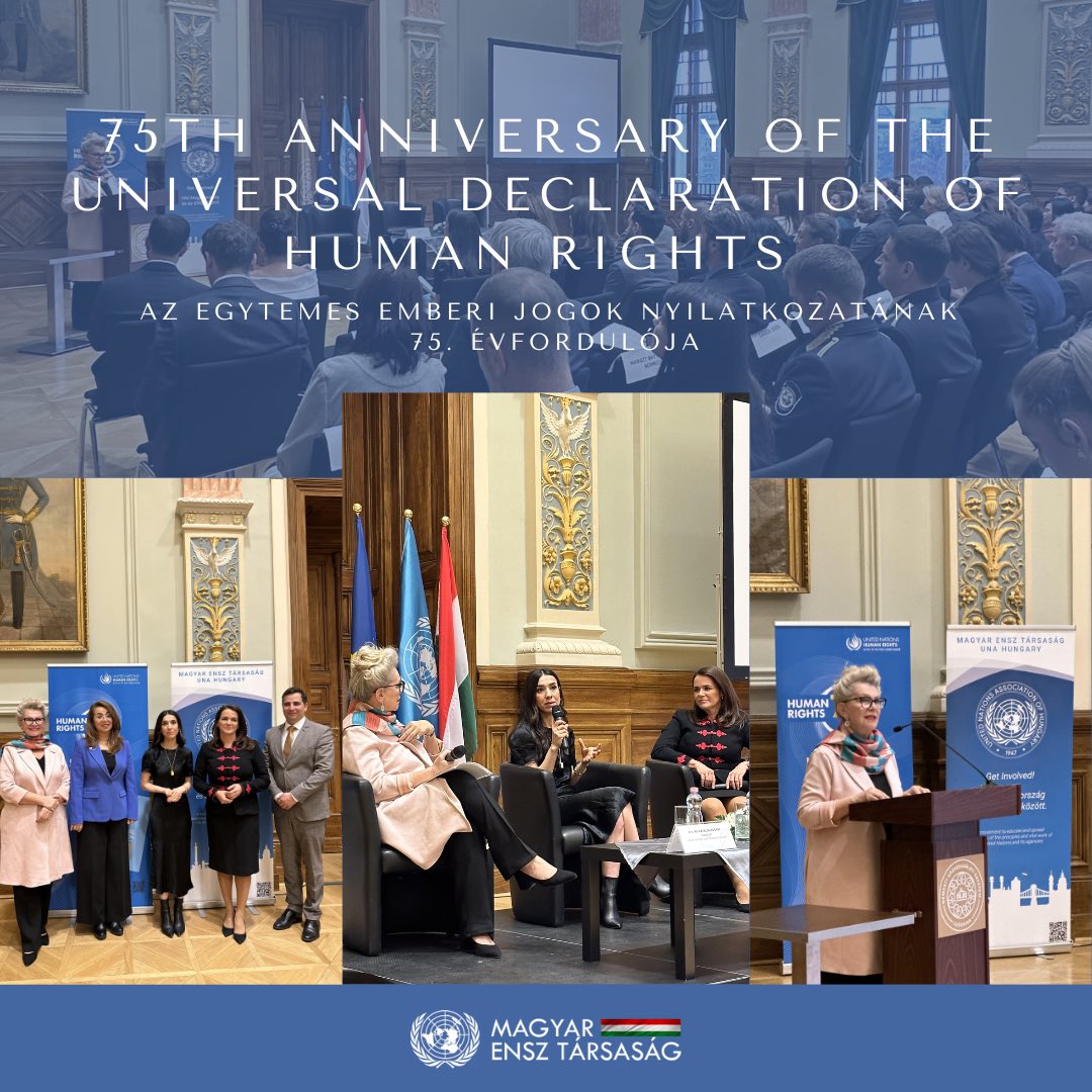 We welcomed on this celebration H.E. Ms. Katalin Novák, President of Hungary, Ms. Nadia Murad, Nobel Peace Prize Laureate and H.E. Ghada Waly, Executive Director of UN Office on Drugs and Crime and Director General of the UN Office at Vienna to share their thoughts about #udhr75