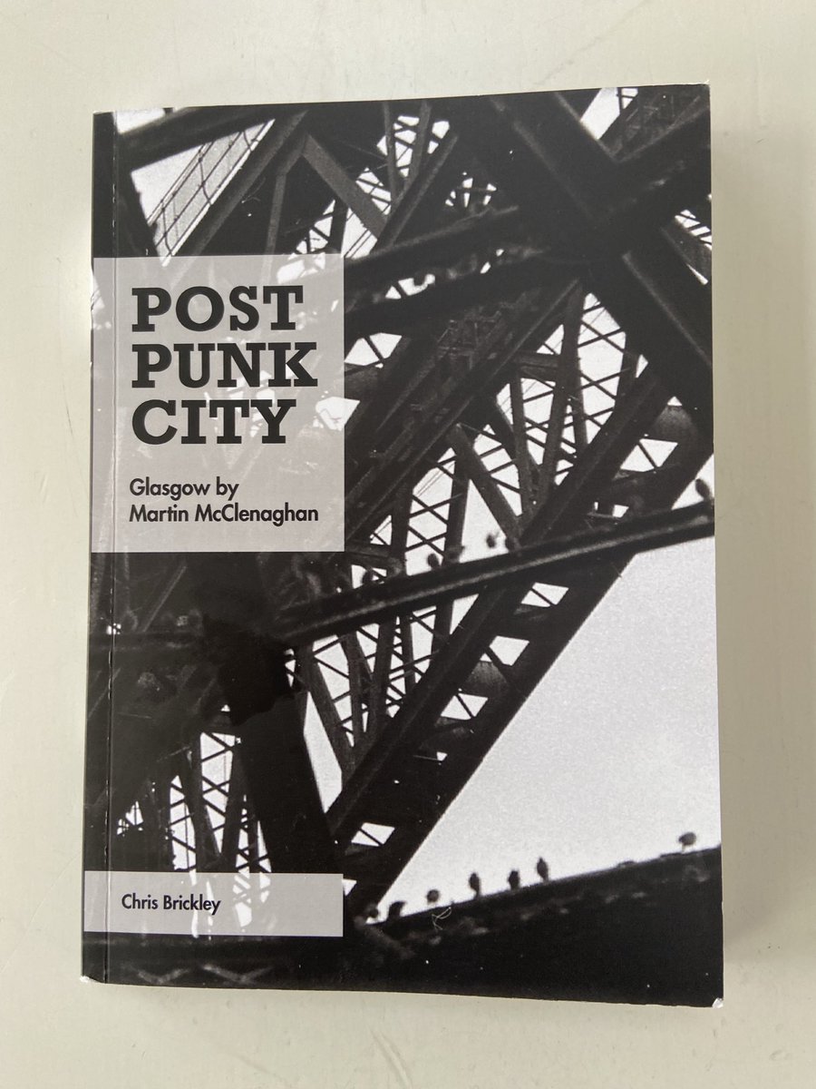 Arrived today and it’s great - yes the music but it’s more than that a pictorial history of Glasgow from 1979 to 1990 through the lens of Martin McClenaghan.Thanks to ⁦@crumbstick⁩ and ⁦@LostGlasgow⁩ for alerting me to the photo book.