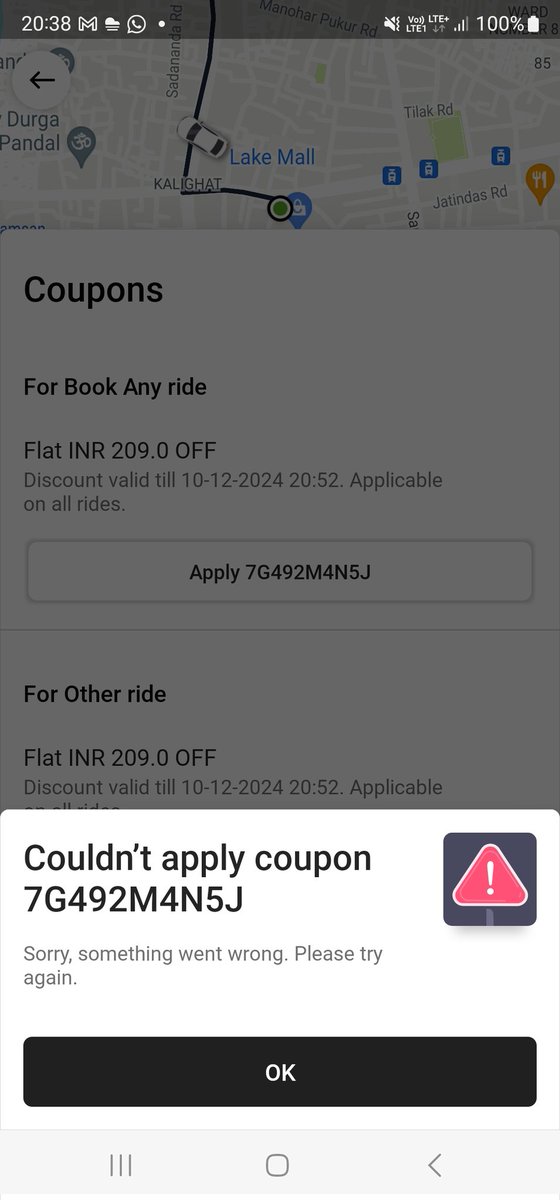 voice_arpan's tweet photo. @ola_supports @Olacabs  I m unable to use this coupon but it says valid till 10th dec'24 ??? #poorservice https://t.co/R7NXWu0Hiu
