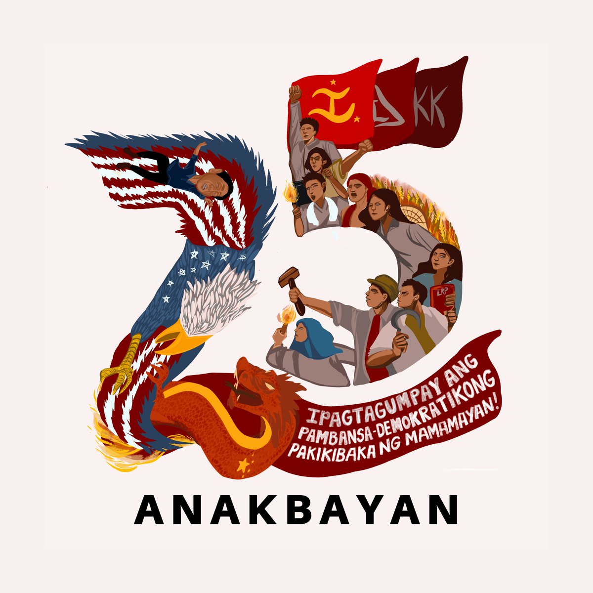 AnakbayanFEUIAS's tweet photo. Ipagtagumpay ang pambansa-demokratikong pakikibaka ng mamamayan! 

Mabuhay ang pambansang demokratikong pakikibaka ng kabataan at mamamayan!

Mabuhay ang ika-25 na anibersaryo ng Anakbayan!

Mabuhay ang kabataang lumalaban!

#Anakbayan25 https://t.co/iIUbZpi7tX