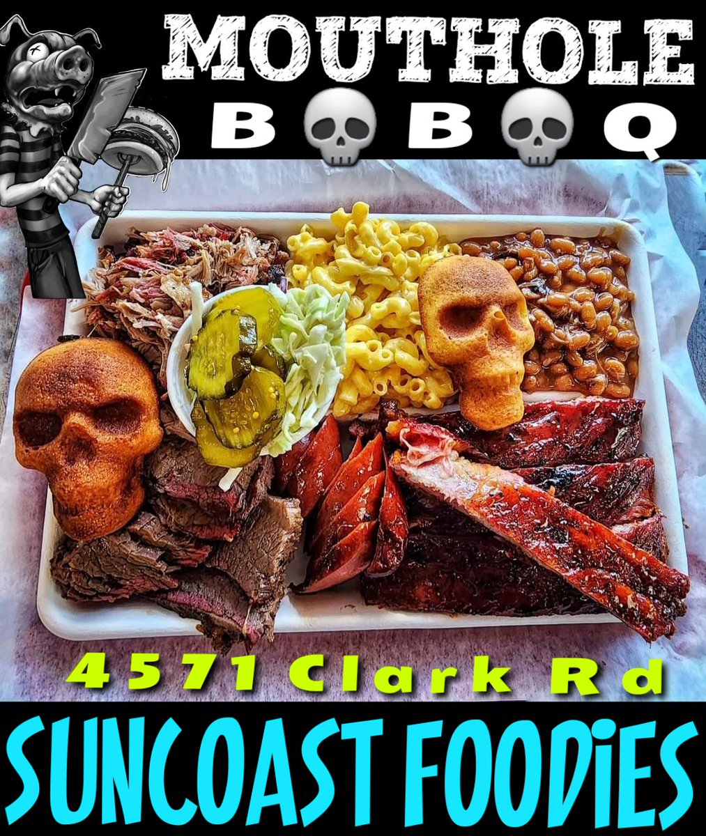 💥 Great BBQ by Mouthole BBQ 💯➕️ Mouthole Smashburgers 🍔 4571 Clark Rd. 
Join our fb groups 👉 Suncoast Foodies 🌶 Suncoast Foodies - Menus 🐷 Suncoast Foodies - Food Trucks 🍕 Suncoast Foodies Curbside/Take-Out 🔥 <a href="/VivaSarasota/">Viva Sarasota</a> #SRQ #SK #SWFL Cigar Heritage Sarasota 🌴