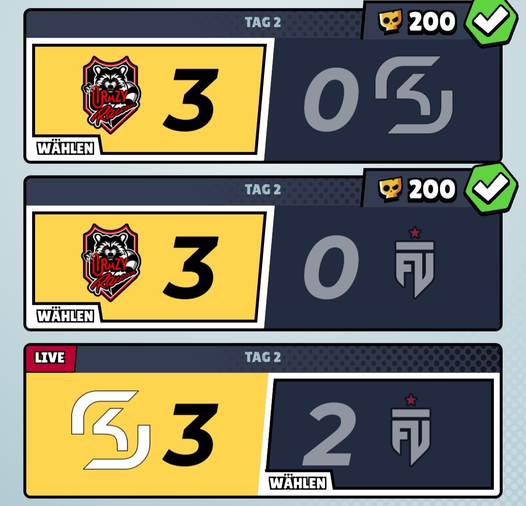 Brawlstars World Finals Day 2🔥
CR crazy Dominanz 📈
FUT kicked a really Close Match🤝