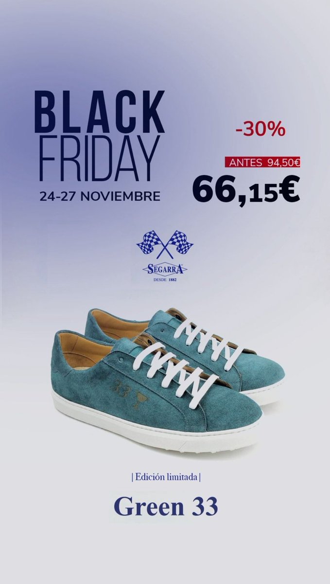 🟢𝗨́𝗟𝗧𝗜𝗠𝗔𝗦 𝗨𝗡𝗜𝗗𝗔𝗗𝗘𝗦🟢

Modelo de edición limitada inspirado en Fernando Alonso: segarra.es/producto/green…

#green33 #FernandoAlonso #Formula1