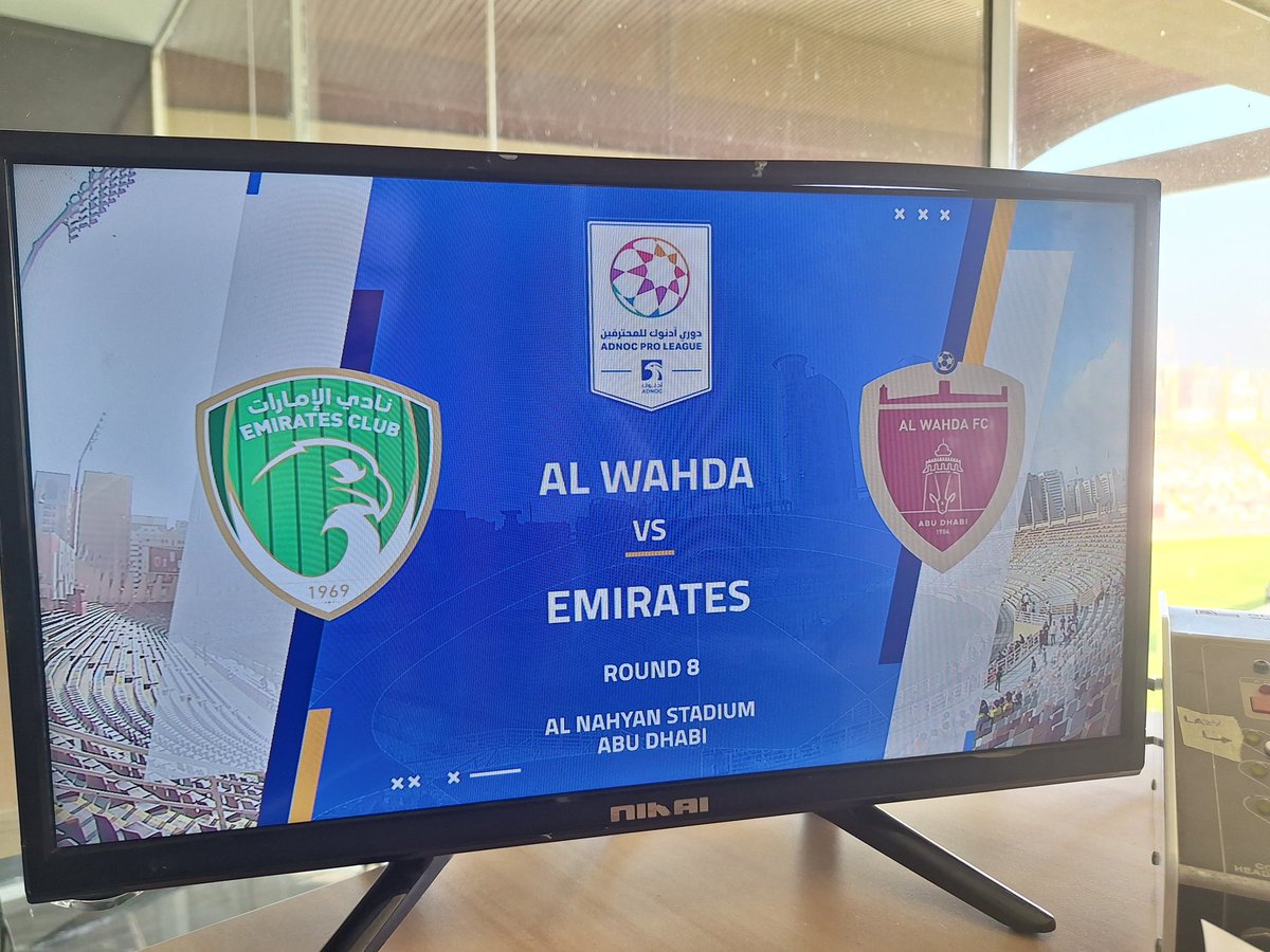PedroBCorreia's tweet photo. #ADNOCProLeague 🇦🇪 ⚽️ R 8
#Wahda 4 X 1 #Emirates
#UAEProLeague #FinalScore #Ronaldo #Football #Broadcast #Portugal #Dubai #UAE https://t.co/sd432dhsfz