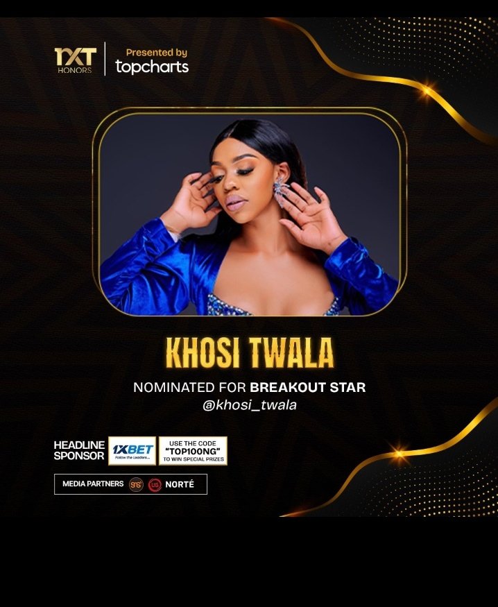 NthabisengSimp2's tweet image. Khosi Twala nominated for the Breakout Star award
#Mome #KhosiTwala #Tyla #Canberry #RHOlagos