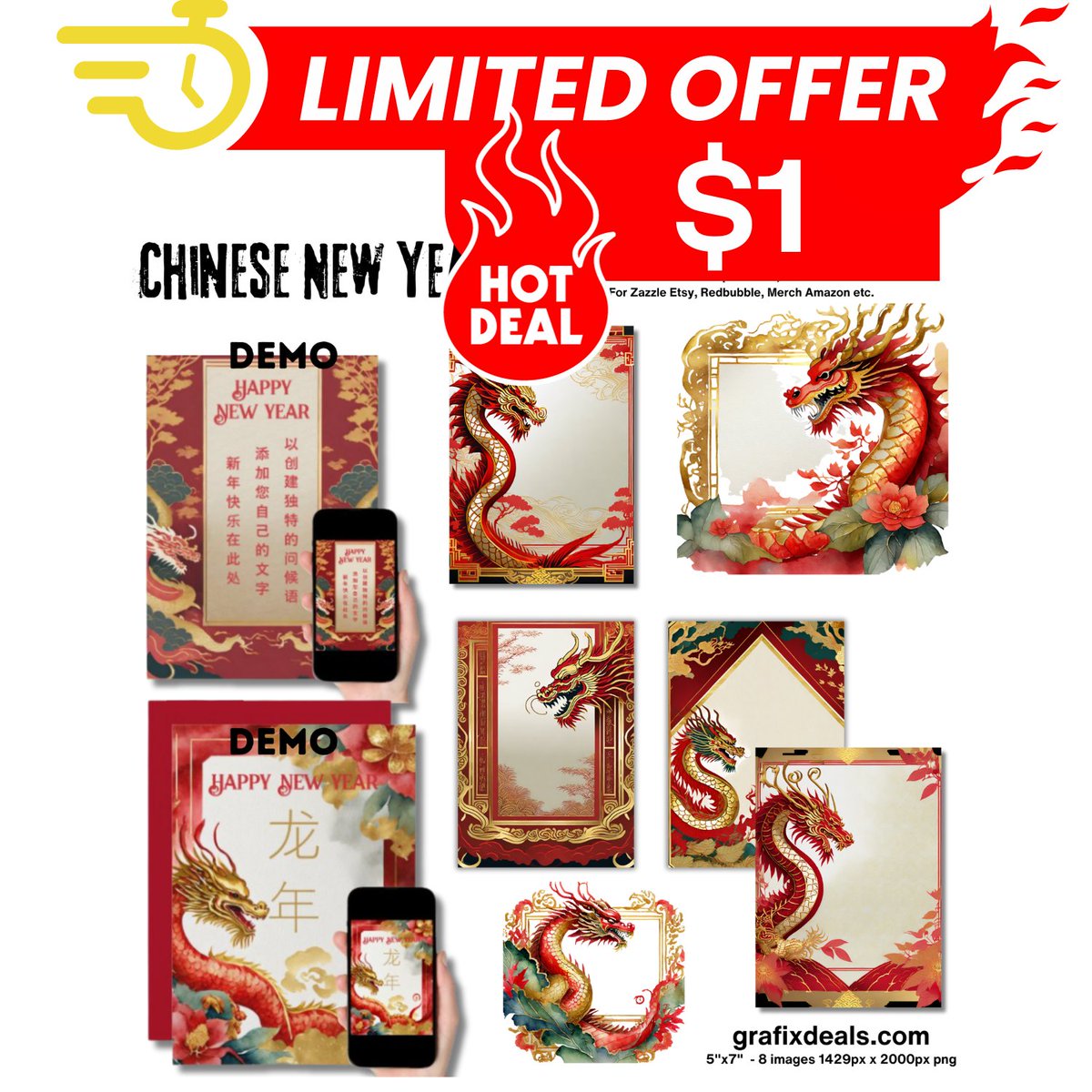 Lumenamen's tweet photo. Trend Alert! Chinese New Year of the Dragon 2024 https://t.co/slTOTpQbHO
In the United States alone, Chinese New Year spending is expected to reach $14.5 billion in 2024!!
#ZazzleMade #zazzle #etsy #redbubble #merchamazon #ChineseNewYear2024 #YearoftheDragon2024 https://t.co/G0DTLdIjHv