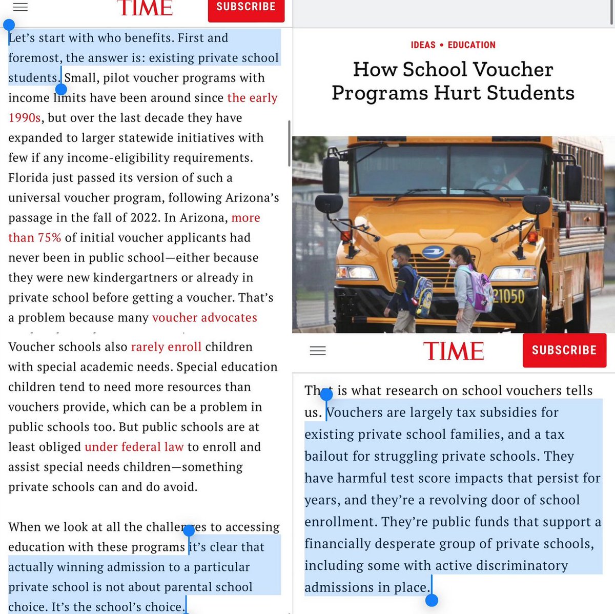 srothschild1's tweet image. Vouchers are tax bailouts for struggling private schools &amp;amp; subsidies for private school families. Private schools choose which students to educate, not the parents choosing which school to enroll their child in. Vouchers are tax scams bad for students &amp;amp; communities #ksleg #ksed