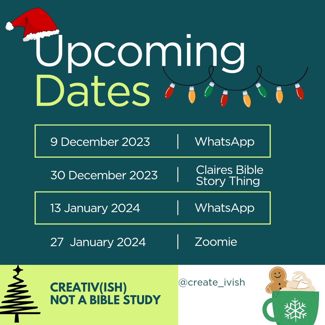 Creative(ish) Not A Bible Study tweet media