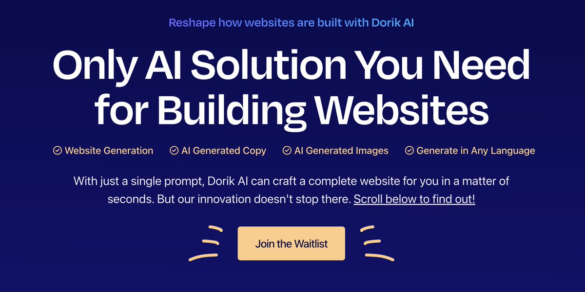 ixehad's tweet photo. Reshape how websites are built with Dorik AI
Join the Waitlist 👉 https://t.co/dpy1xhHrh4
#ai #WebsiteDesign https://t.co/3m0YNYeRNG