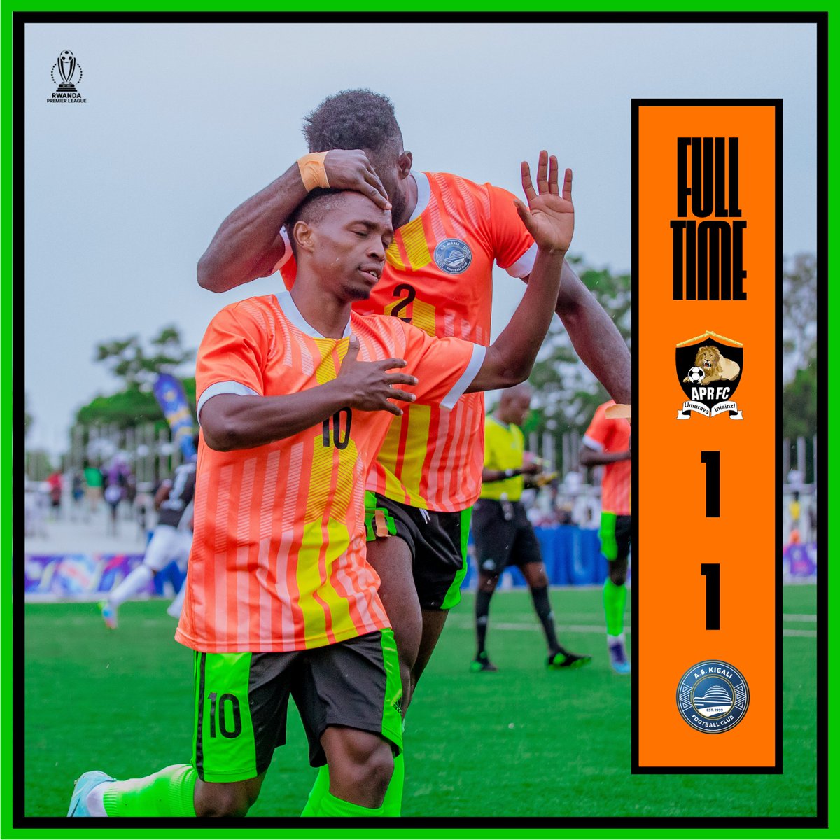 AS_KigaliFC's tweet photo. FULL TIME AT KIGALI PELE STADIUM

#APRASK https://t.co/wDUNb8d417