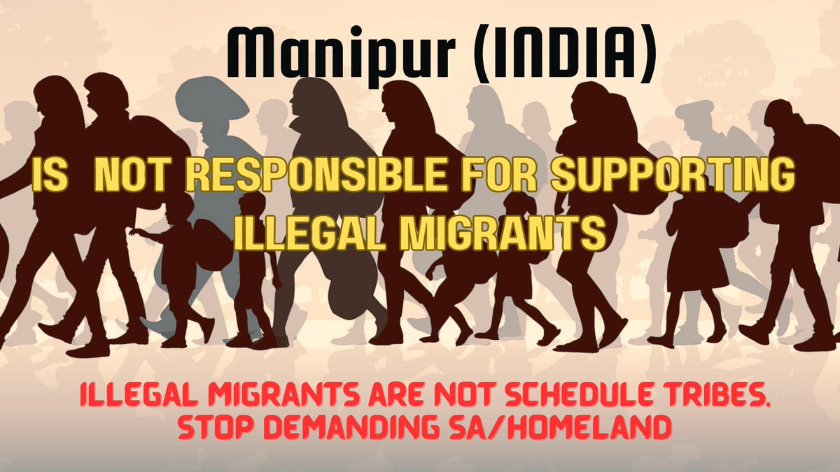 cyberdura's tweet photo. "As Illegal Migrants are engaged in illegal activities" (Poppy, Guns to mass influx)  highly lethal in the natural ecosystems. 
Only Indian Laws remain main option to defend the system .
#KukiChinZoSeparatists 
@narendramodi @LiveLawIndia @SCofInd @DrSJaishankar https://t.co/CszulnqI1r