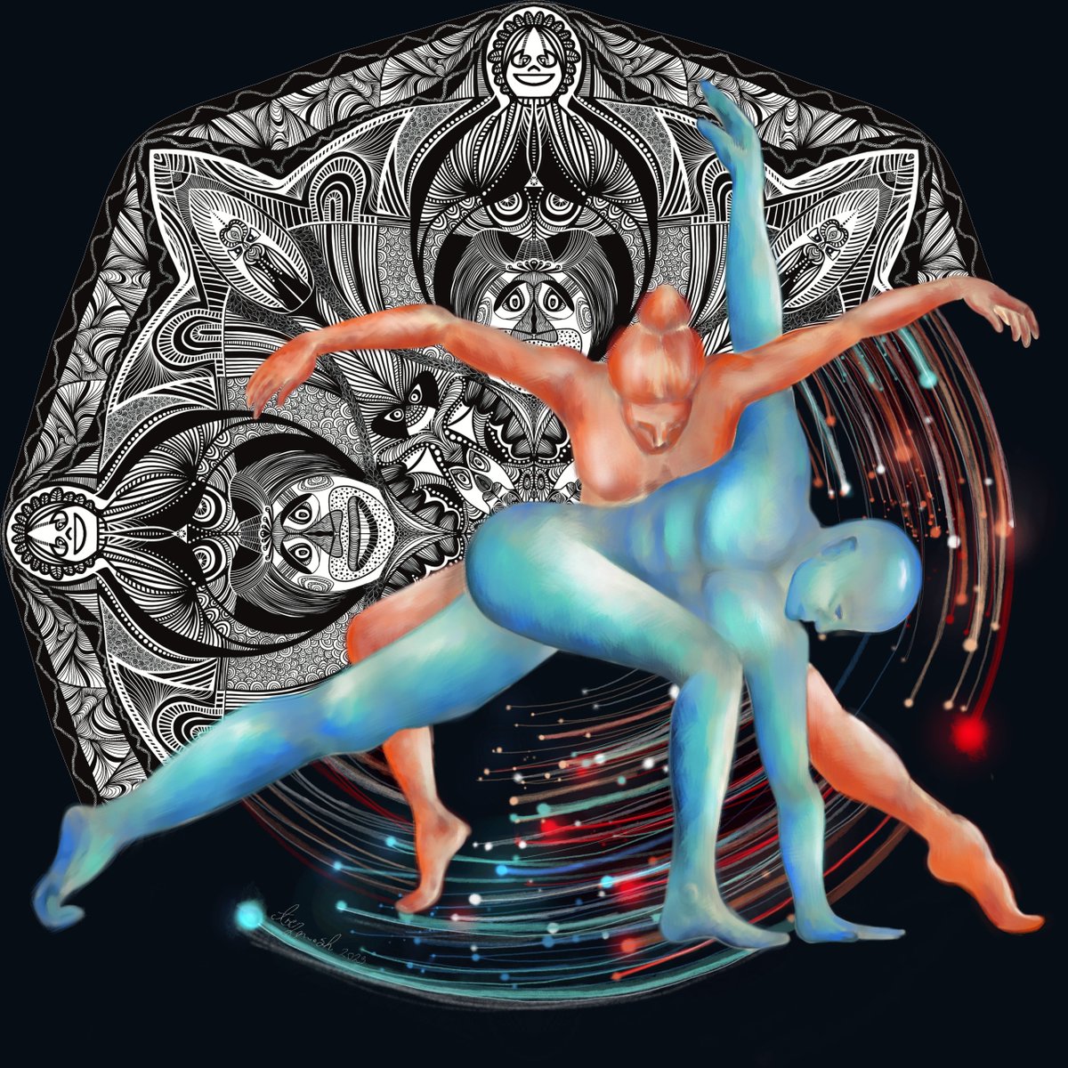 ShArezou's tweet photo. 🟦DANCE in an endless night

collaboration with dear @Reyhanekoeth  in #WorldOfMandala @WorldOfMandala 

10ed➡️➡️➡️0.025eth
https://t.co/nZqRPhWecF
#Foundationsold #Foundation  #FlowFrenzNFT https://t.co/tJXXNxFBie