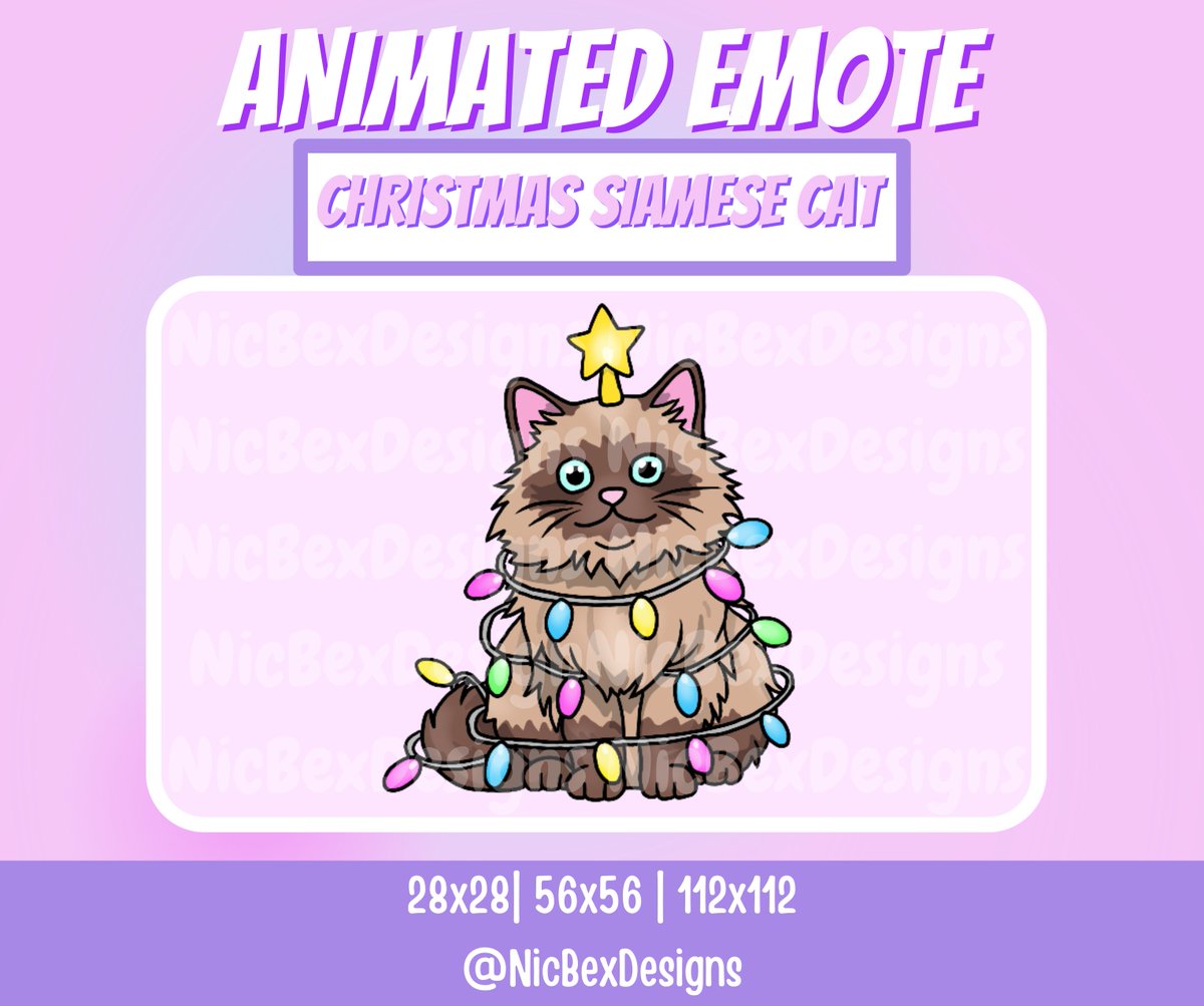 nicbexdesigns's tweet photo. Different colour Animated Christmas cat emotes available on my shop
#twitchemotes #catemotes #animatedemote #customemotes #twitchtv #twitchstreamer #twitch #kick #livestreaming #stream #subbadges #streamemotes #emote #christmasemotes #twitchbadges #twitchgirl #girlgamer #gaming https://t.co/NutGabTkWH