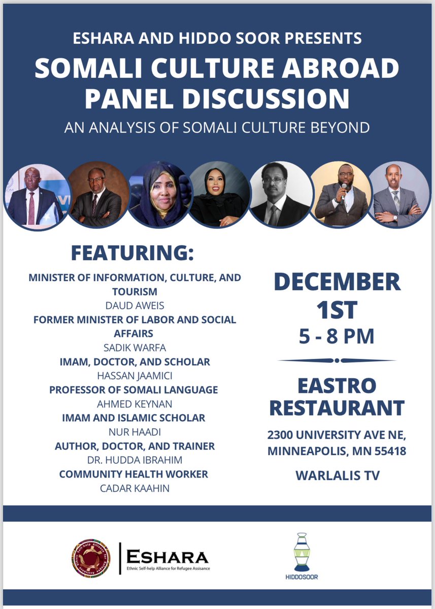 HiddoSoor's tweet photo. Eshara and Hiddosoor are partnering for a panel discussion about Somali heritage in the diaspora https://t.co/xKtYrzmDMR