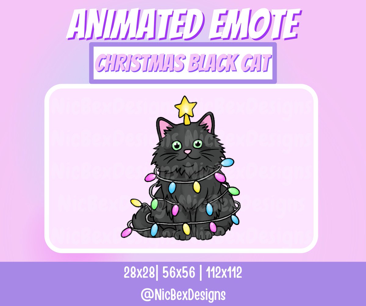 nicbexdesigns's tweet photo. Different colour Animated Christmas cat emotes available on my shop
#twitchemotes #catemotes #animatedemote #customemotes #twitchtv #twitchstreamer #twitch #kick #livestreaming #stream #subbadges #streamemotes #emote #christmasemotes #twitchbadges #twitchgirl #girlgamer #gaming https://t.co/NutGabTkWH
