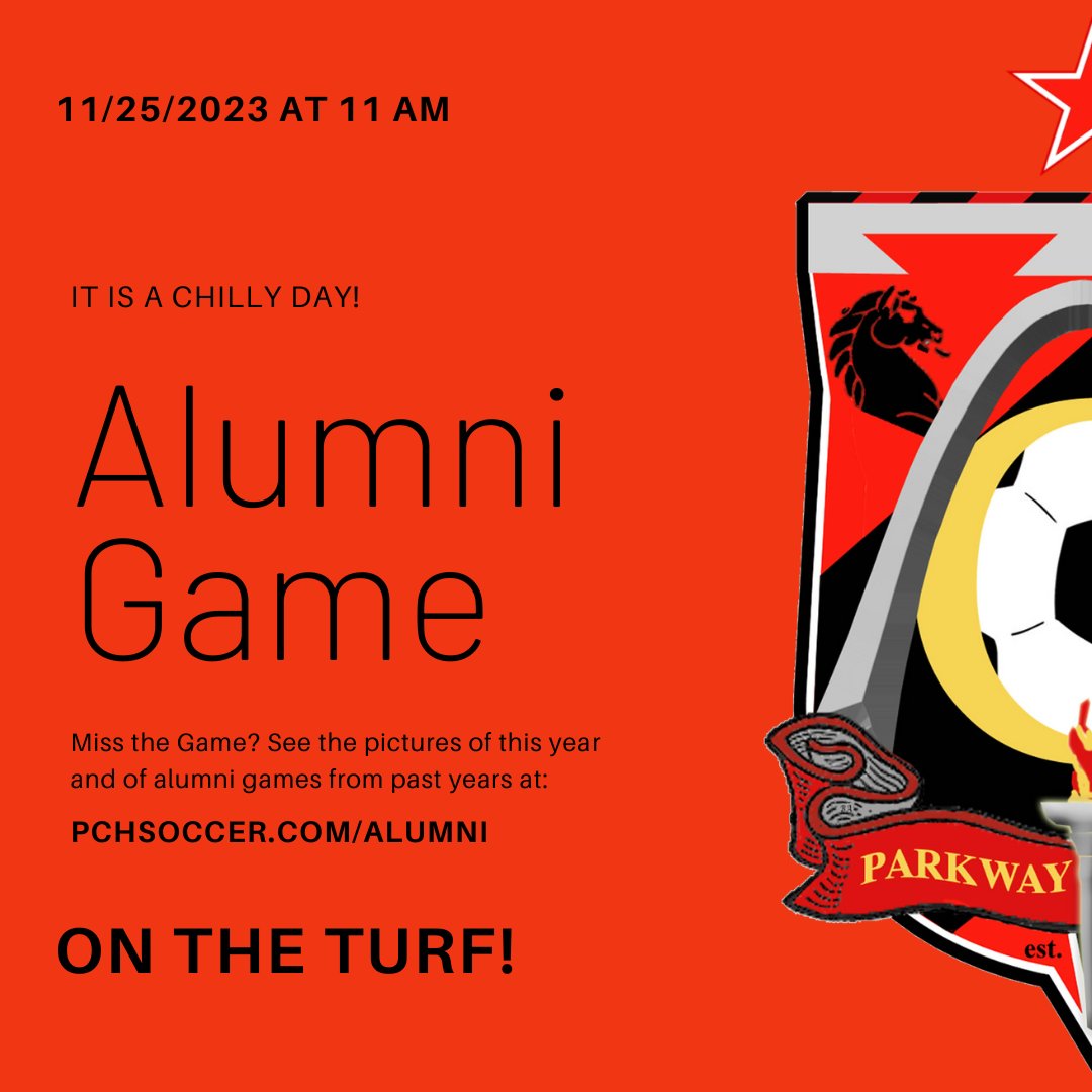 Alumni Game today, 11/25.  Follow us on Instagram <a href="/pch/">pc huang</a>.soccer. if you miss the game, you can see the pics from this year and many of the past years at pchsoccer.com/alumni