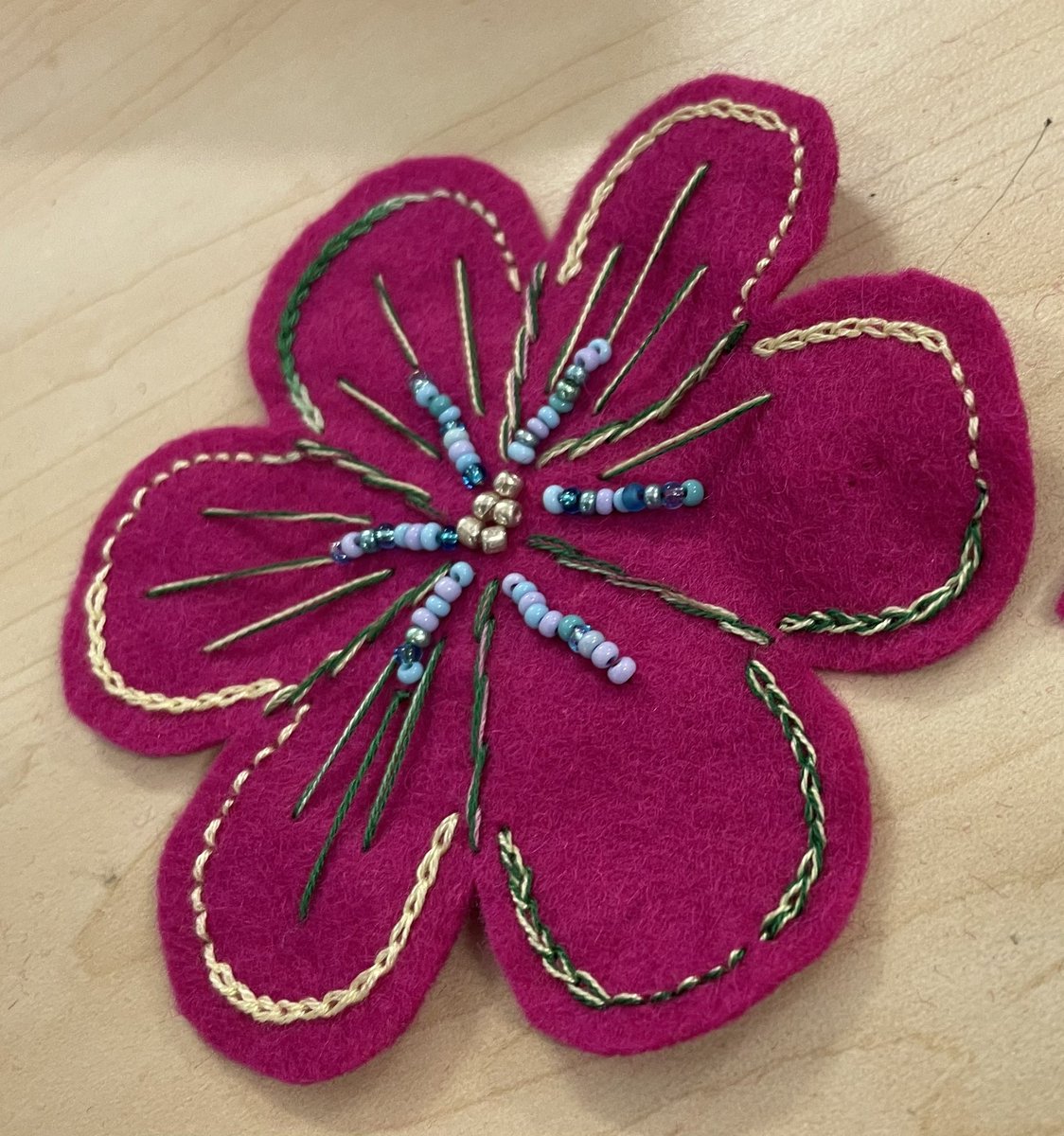 It’s the most wonderful time of the year again! A fantastic morning with @hmillsstyles in #DrawingRoom <a href="/leedslibraries/">Leeds Libraries</a> making festive decorations 🎅🏼🎄#embroidery