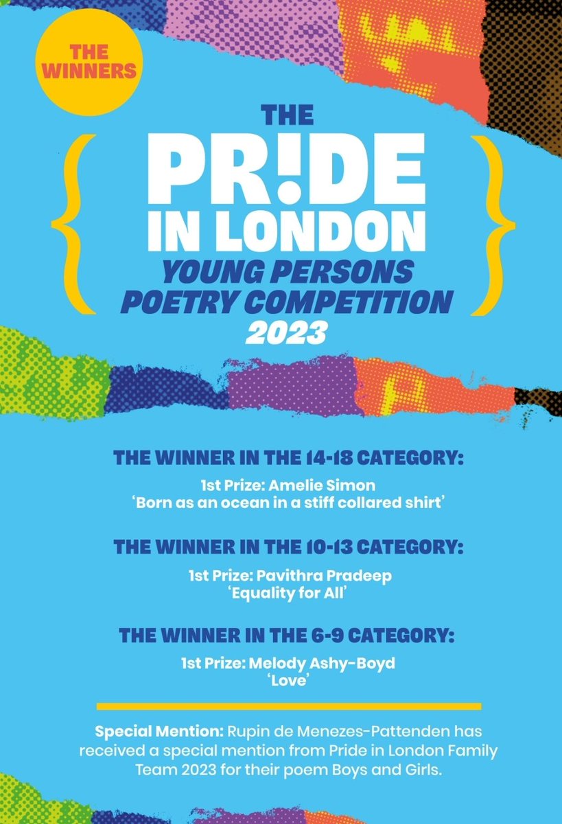 csimonstuff's tweet image. Pretty chuffed to have won the @PrideInLondon Young Person's Poetry Competition with my silly little suit poem - looking forward to getting to perform it next week!