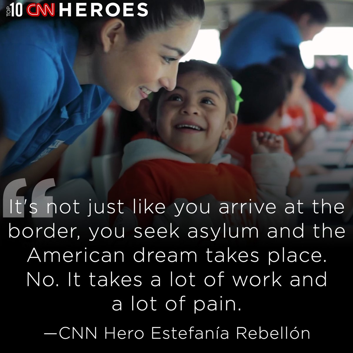 Get to know Estefanía Rebellón and the other Top 10 CNN Heroes at CNNHeroes.com. Don't forget to vote for CNN Hero of the year and help decide who will receive $100,000.

<a href="/YesWeCanWF/">Yes We Can World Foundation</a>
