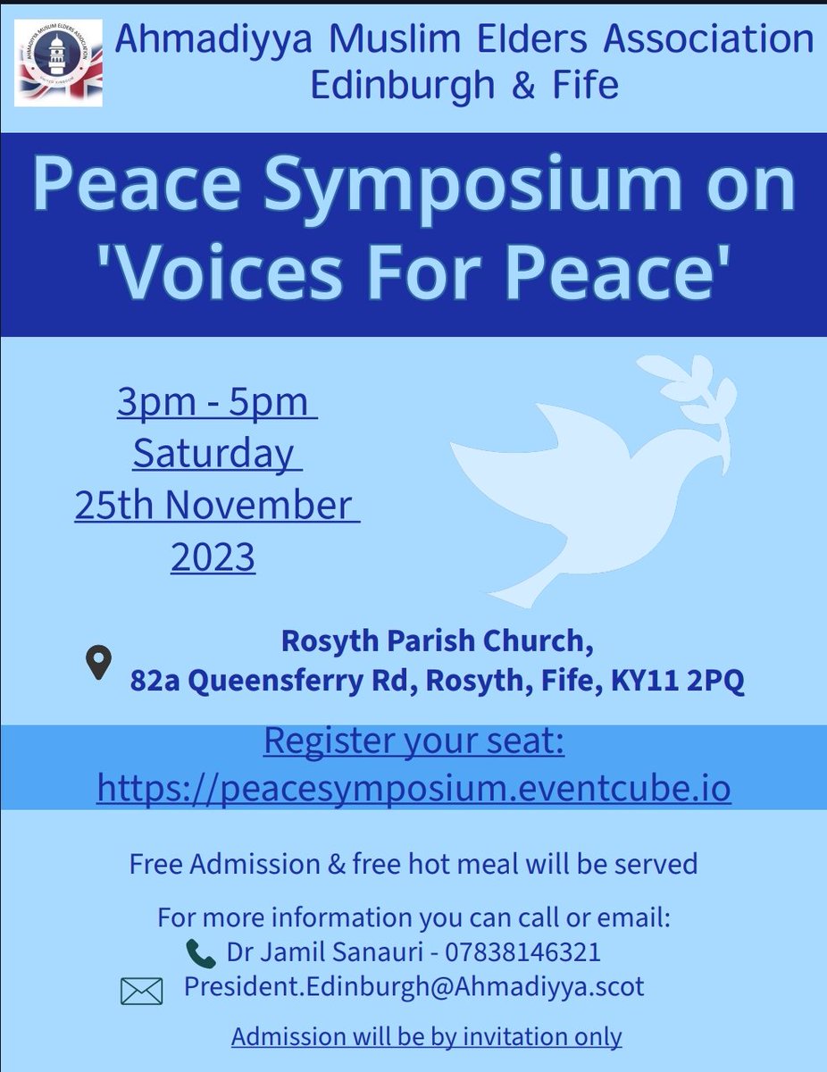 Councillor Gordon Pryde sharing his thoughts on peace and work of the Ahmadiyya Muslim community in Fife.