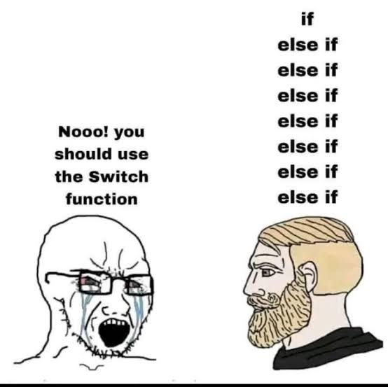 OnchainDevs's tweet image. if else or switch?👀