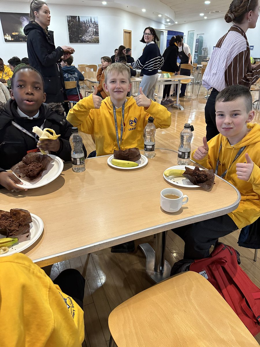 Our P7s had a great time this week visiting <a href="/Leonardo_live/">Leonardo</a> Crewe toll. We took part in Stem Workshops, drove a robot car and had a tour. We also enjoyed our lovely cake treat🧁 #stem <a href="/STEM_Edin/">STEM Edinburgh</a> #HEART💙💛 #ambitious #article29