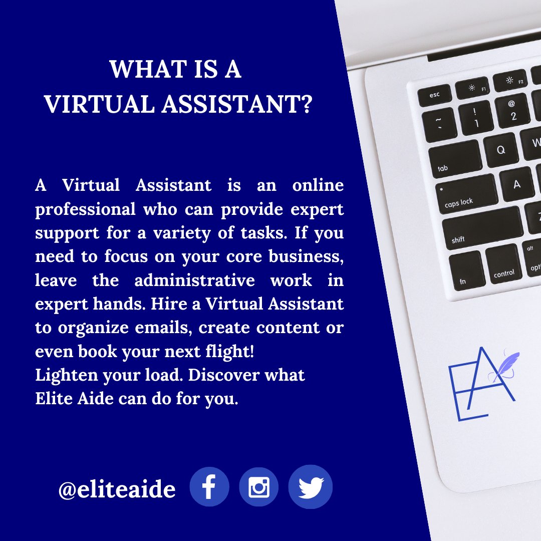 eliteaide's tweet photo. An online professional who provides expert administrative support. Focus on your business. Hire a VA today!  #eliteaide #eliteaidevirtualassistant #eliteaideonlineassistant #eliteaidedigitalassistant #remoteassistant #remotejobs #earnfromhome #freelancetofreedom #freelancehustle https://t.co/ttQlGKJssH