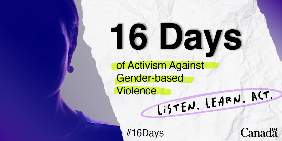 stopvawperth's tweet photo. Today marks the first day of #16DaysOfActivism against Gender-Based Violence. Over the next 16 Days we will post information to help you #ListenLearnAct to end violence against women. #16Days https://t.co/K0oxrVxdzg