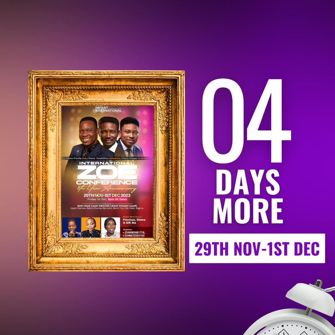 Zoe_Impart's tweet photo. #IZC2023
#8thYearAnniversary
#ZoeImpartInternational
#4DaysToGo https://t.co/nfDIxhRmX5