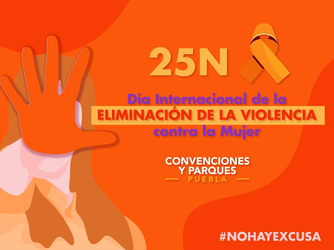 Este 25 de noviembre es el Día Internacional de la Eliminación de la Violencia contra la Mujer.

¡Actuemos por las mujeres y niñas! #NoHayExcusa 

#DíaNaranja #25N  #IgualdadDeGénero #AcciónXODS #Agenda2030 #Act4SDGs #ODS #DiNo #NoViolencia #16Días