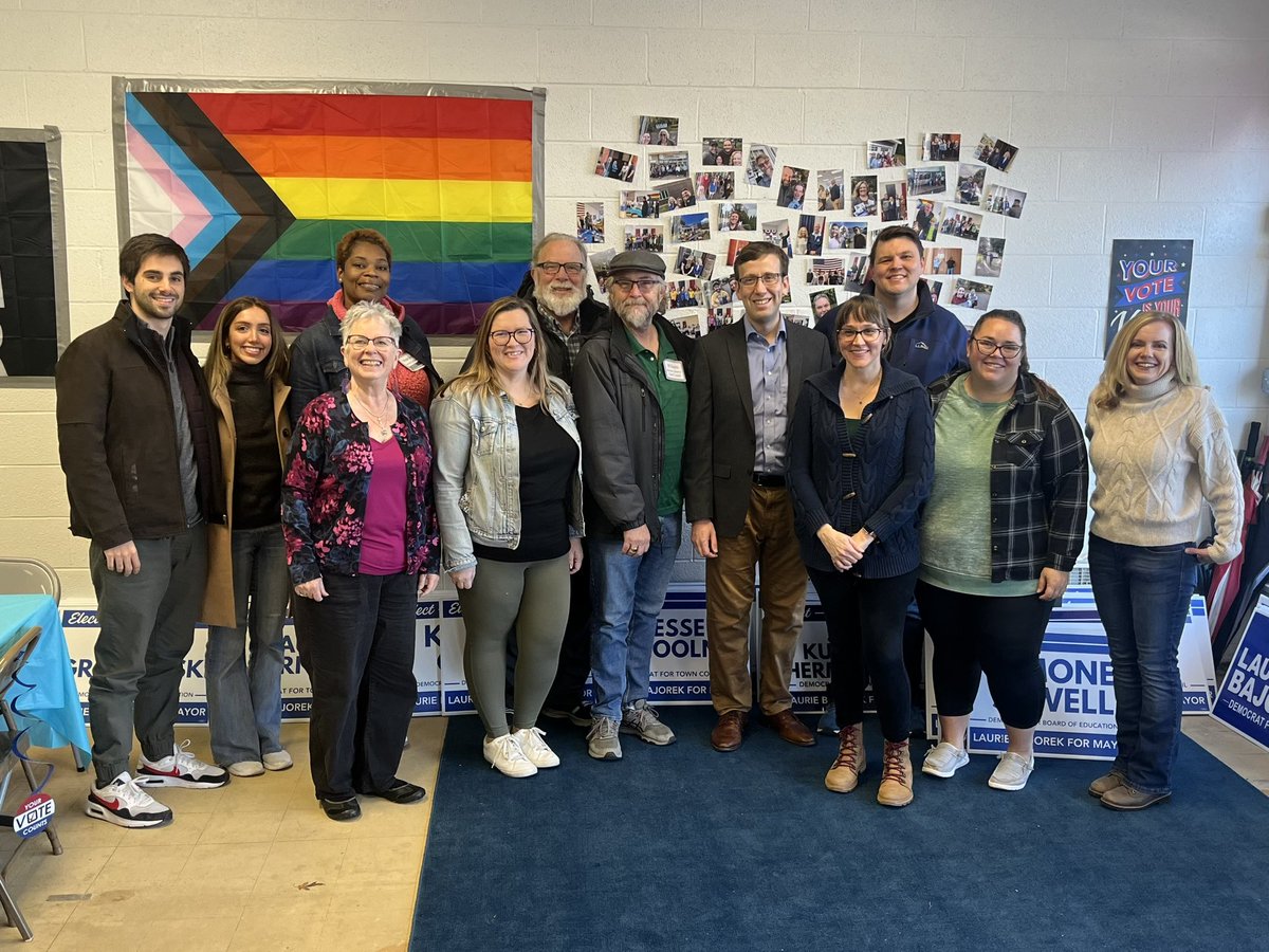 MattLesser's tweet photo. In November, @dauphinb TIED his GOP opponent in the Vernon/Rockville town council race. So they're holding a re-vote this Tuesday. If you live in town, vote! https://t.co/YedgLIqZ3F