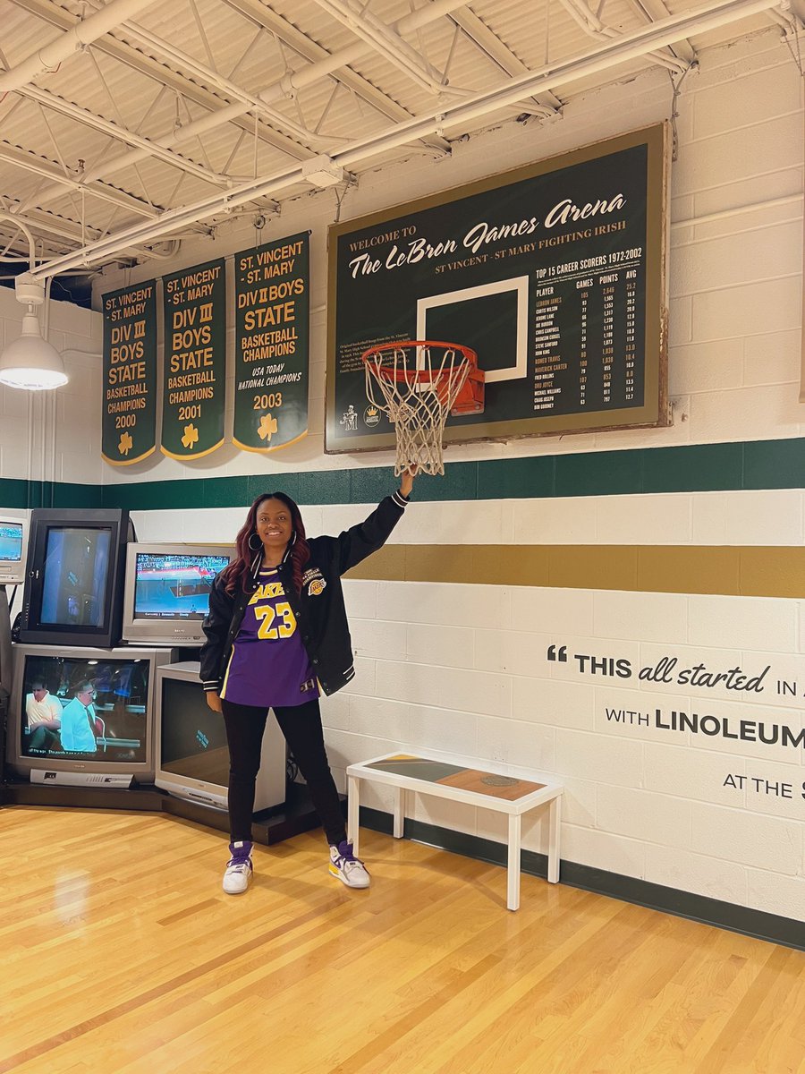 When I heard @LJFamFoundation was opening the @KingJames museum in Akron, I just knew I had to see it first. What an honor - to be a witness and fan for the last 23 years and to see how perfectly they captured his impact in this space. It’s a masterpiece. Just like his career.