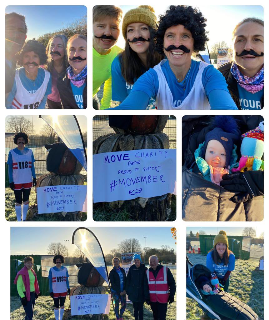 Great to see everyone at chipping sodbury 5kyw cancer park run this morning …loving the tashes and the support for men’s cancers and mental health #Movember #movecharity