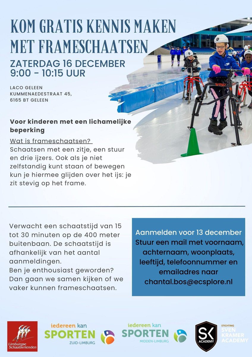 Gratis kennismaken met frameschaatsen in Geleen!
#gratis #kennismaken #frameschaatsen #geleen