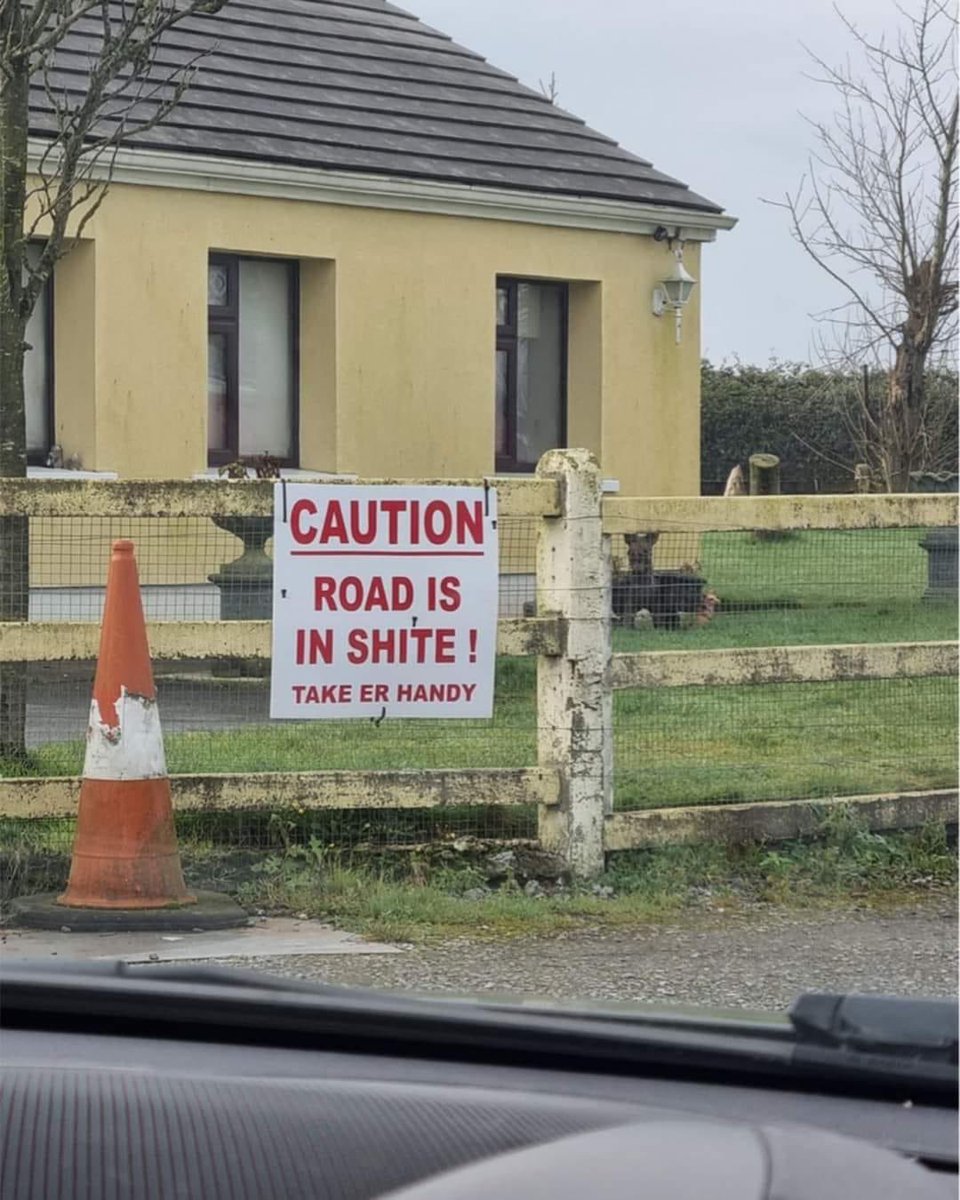 Spotted at Rathlin Road, Ballycastle 🤣