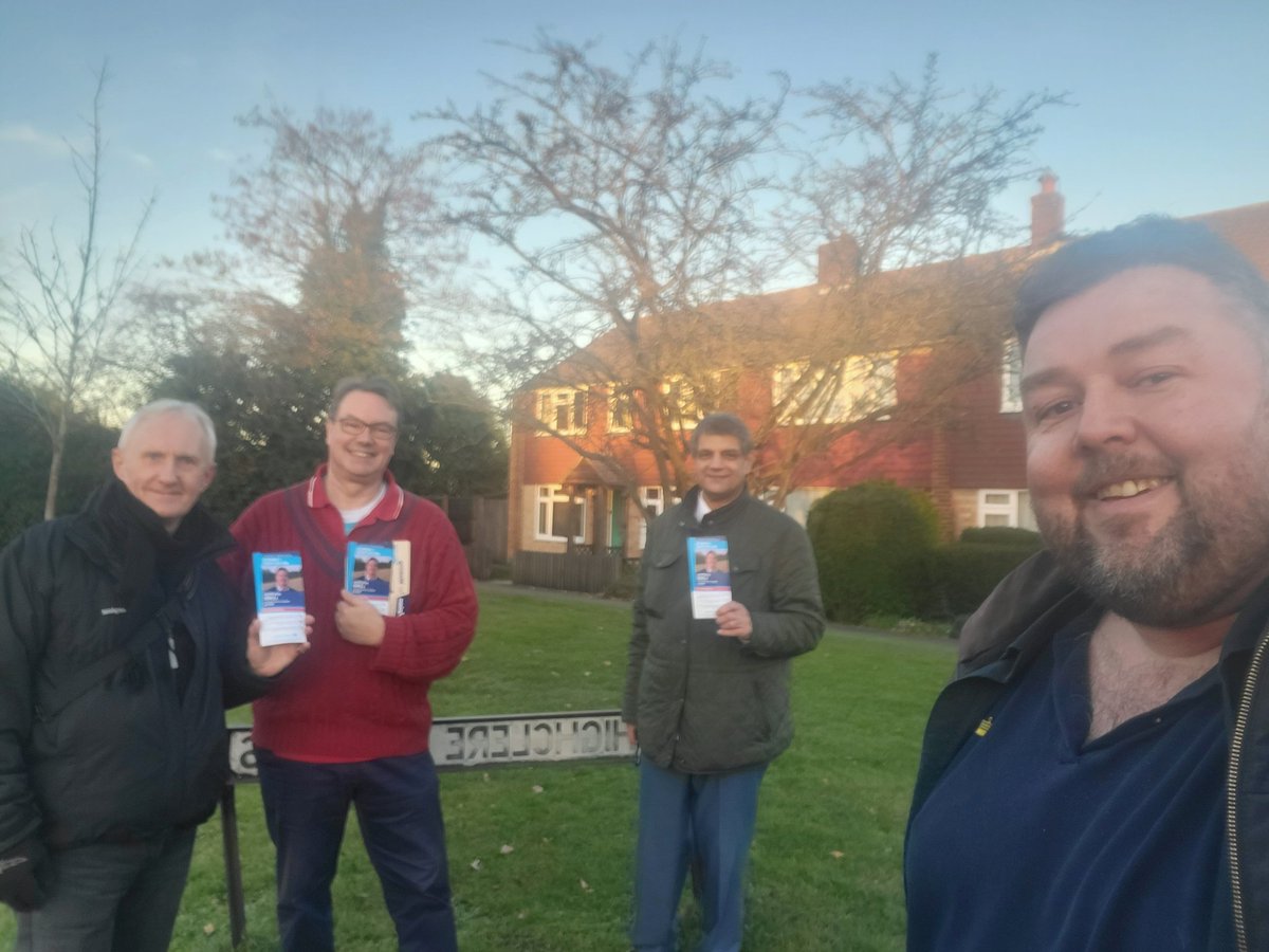 Great day with <a href="/JonathanLord/">Jonathan Lord</a> and the <a href="/Woking_Cons/">Woking Conservatives</a> team as we were out talking to residents and hearing their views.

<a href="/Walking2Win/">Walking2Win</a> #Walking2Win