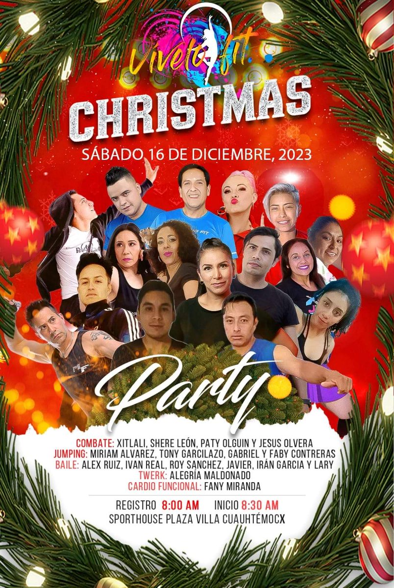 iranxcoach's tweet photo. Nos vemos este 16 de diciembre en Toluca. #Vivelofit #Christmas 😍😎 Atentos el día de mañana a mis redes sociales Iran Garcia Coach en Instagram, Twitter y YouTube porque regalaré un acceso con viaje redondo incluido saliendo desde CDMX. 🥰 https://t.co/lNmLqOIOXZ
