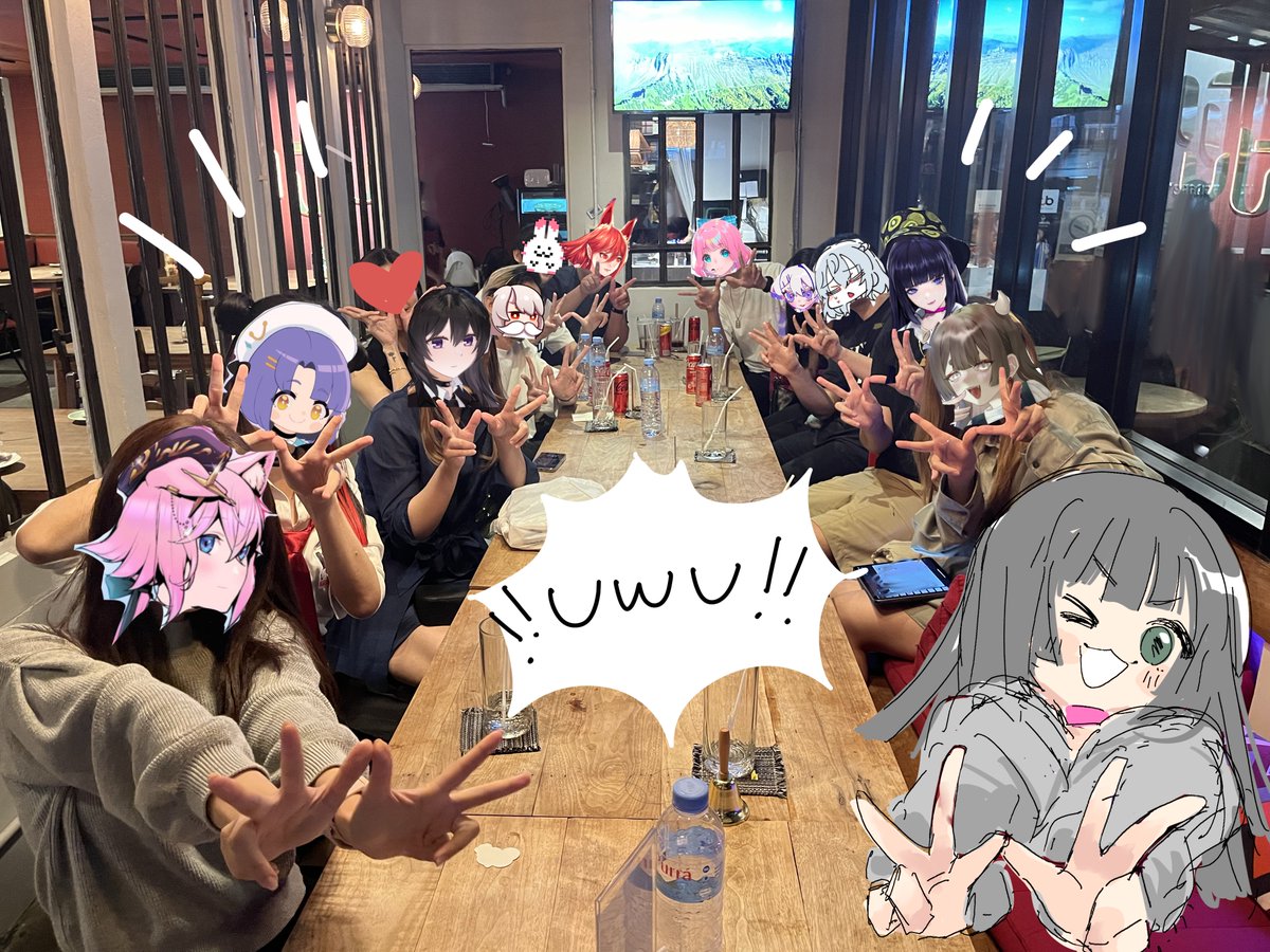 Bluemeow and uwu meeting 🐰💙🐱 

Left: pawwao @MoonAbsorb @shibun_yan @ChinpongR @Kyokimaru @SWHEATZ1 
Right: @smolmeiji @0xKiwi_ @HanbenP @ppraewithme @lightenbee