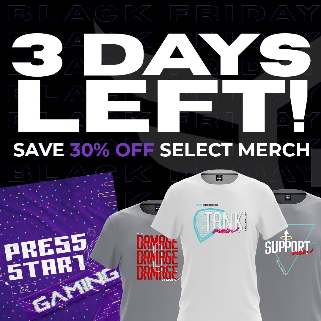 ⏰ It's the final countdown! ⏰ 

Only 3 DAYS LEFT for you to secure 30% off select merch before it's too late!