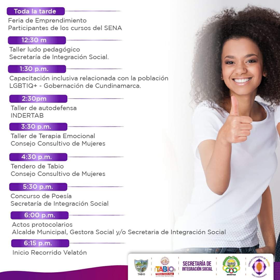 ¡Hoy tenemos una cita para que como sociedad nos concienticemos de la NO violencia contra la mujer!

 Conoce aquí la programación 

¡Te esperamos!

#DiaNoViolenciaContraLaMujer 

@ConsejosConsultivodeMujeresTabio