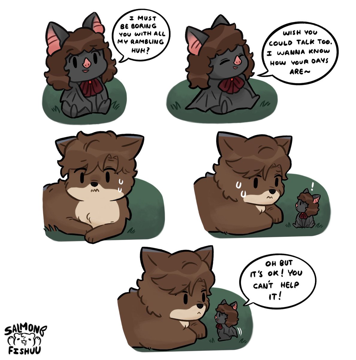salmonblurb's tweet photo. Bite the Moon (Part 13)
.
.
.
Check out my Patreon if you wanna support me in making this comic and also see early previews to the next parts!! Thank you for all the support! https://t.co/rdkbI9poAq