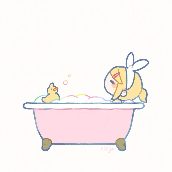 今年も冬至にゆず湯リンちゃんを投稿予定です  # いい風呂の日
