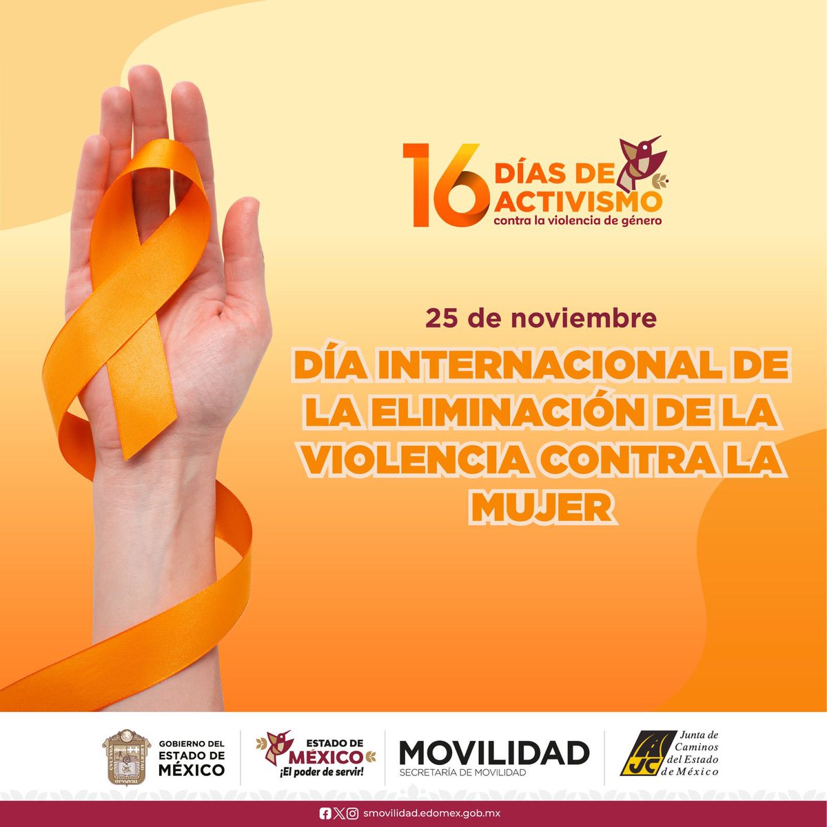 jcedomex's tweet photo. Conmemoramos este día con el objetivo de que todas y todos nos solidaricemos en la lucha para erradicar la violencia de género, creando entornos seguros y de respeto a los derechos humanos de mujeres y niñas.
#DíaNaranja
#16Días https://t.co/PhBQZz2G8Y