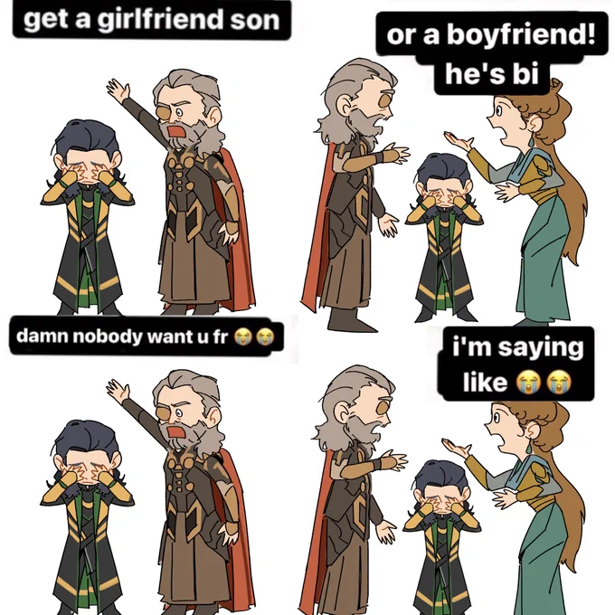 they should've announced loki bisexuality like this 🙏 