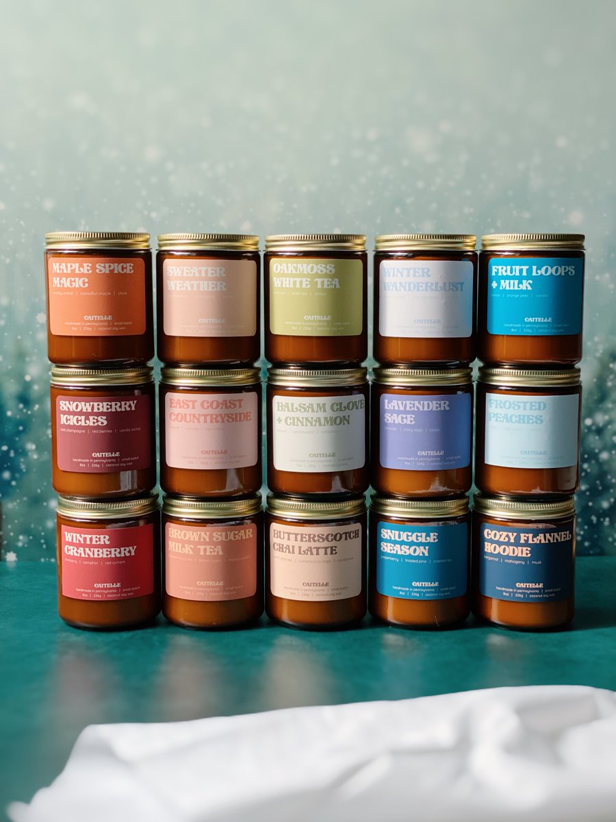 it costs $0 to share an indie candlemaker’s work for small business saturday 🕯️💘