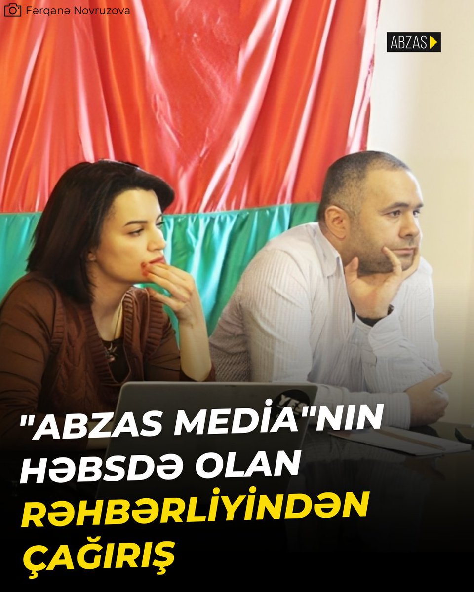 Hazırladıqları korrupsiya araşdırmalarına görə həbs edilən "Abzas Media"-nın direktoru Ülvi Həsənli və baş redaktoru Sevinc Vaqifqızı çağırış edib.  

Çağırışda "Abzas Media-nın rəhbərliyi araşdırmaçı jurnalistlərə səsləniblər.