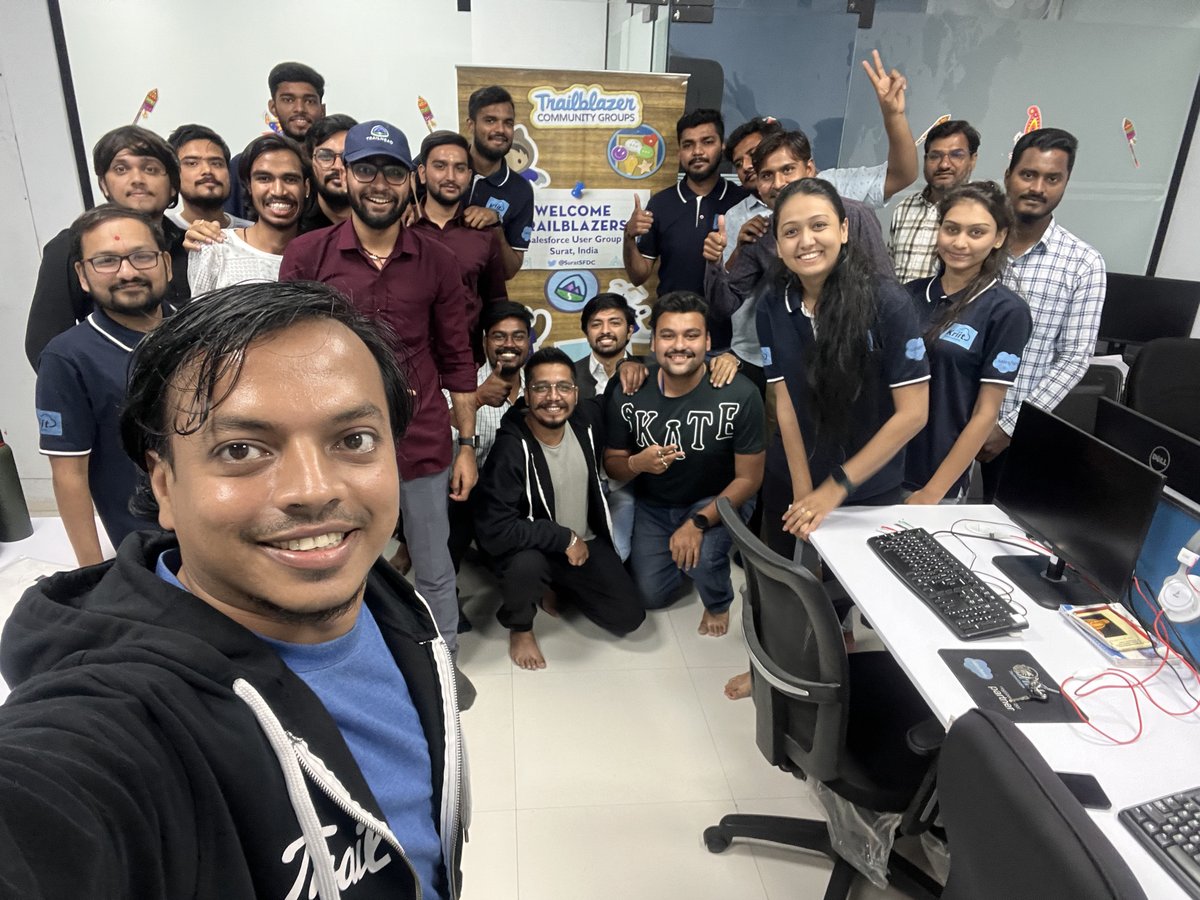 Big thanks to everyone who joined the <a href="/SuratSFDC/">Salesforce User Group, Surat, India</a> community in person meetup! 🙌 Your enthusiasm and engagement made it a fantastic gathering. Looking forward to more insightful discussions and connections in our growing community. #TrailblazerCommunity #Surat #ThankYou #SuratSFDC